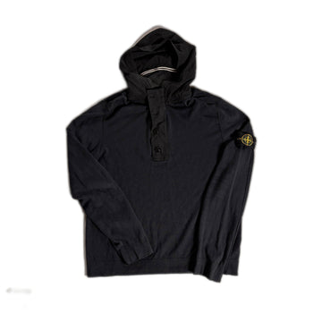 Vintage Black Stone Island Hoodie - XL