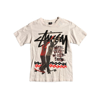 White Stussy Tee - S