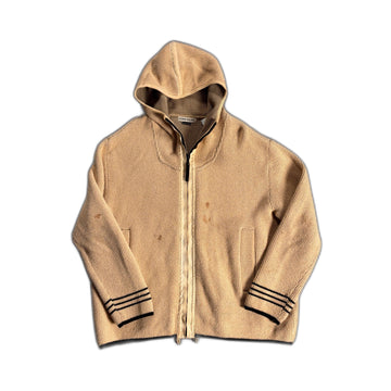 Beige Stone Island Knitted Jacket - XL