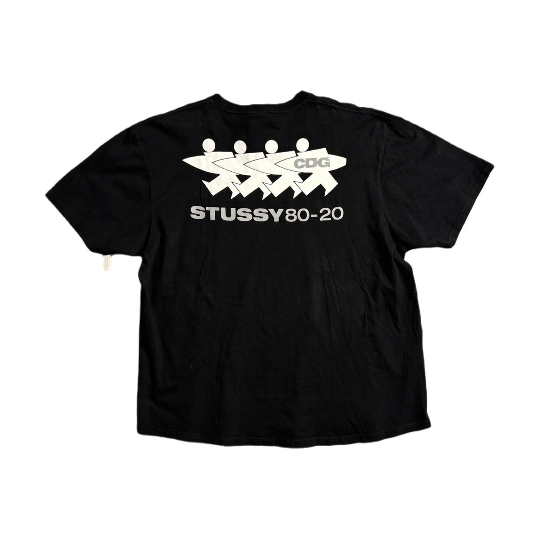 Black Stussy x Comme Des Garcons (CDG) Tee - XL