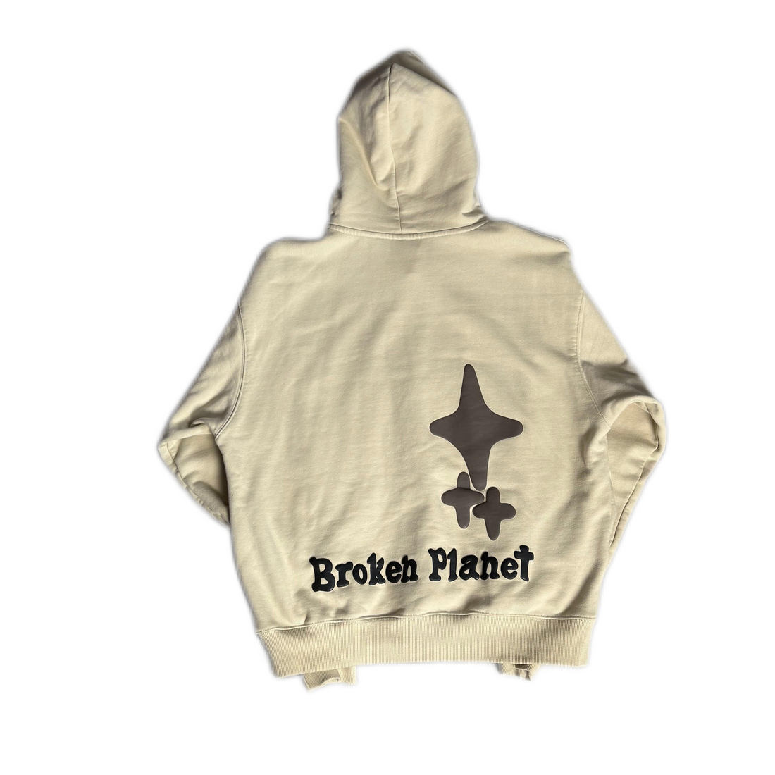 Cream Broken Planet Market (BPM) Hoodie - L