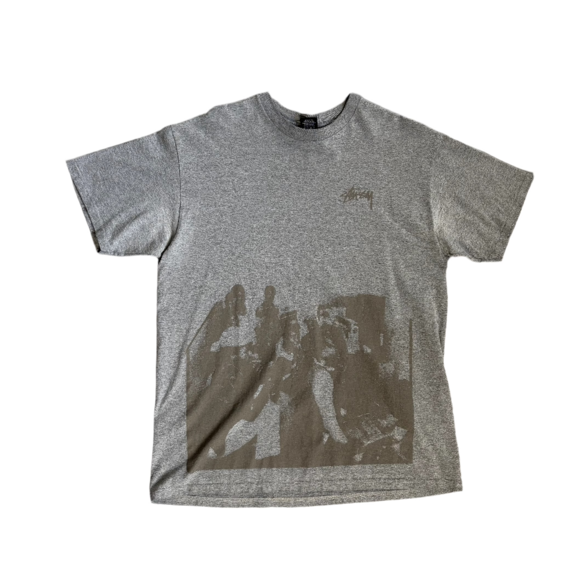 Grey Stussy Tee - L