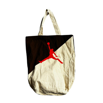 Cream + Brown Jordan Tote Bag