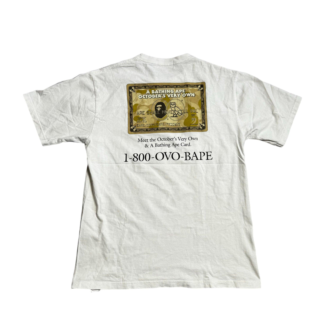 White A Bathing Ape (BAPE) x OVO Tee - L