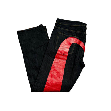 Black Evisu Diacock Jeans - 40 x 34