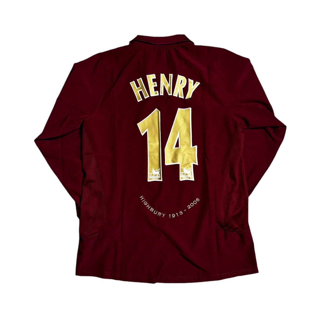 2005 - 06 Arsenal ‘Henry’ Highbury Long Sleeve Shirt - XL