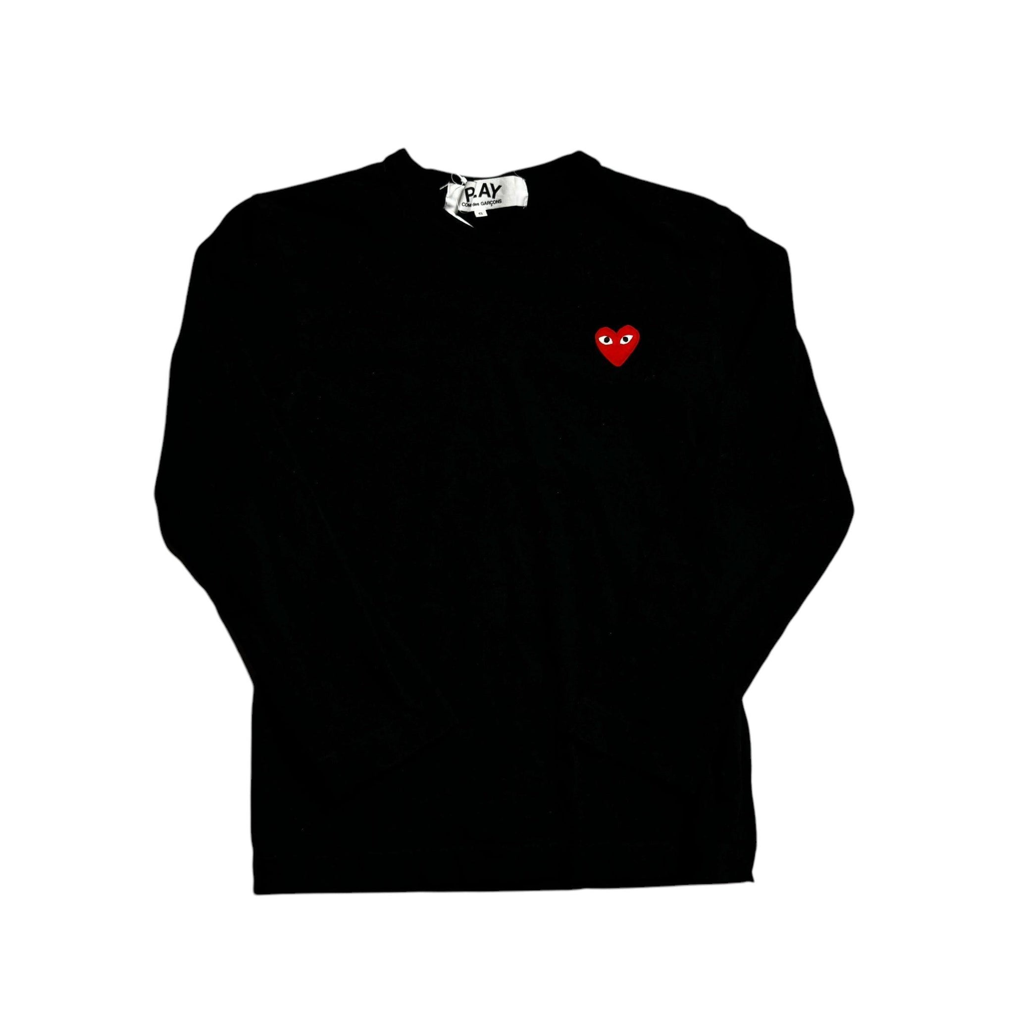 Black Comme Des Garcons Long Sleeve Tee - S