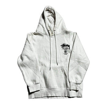 White Stussy Hoodie - M