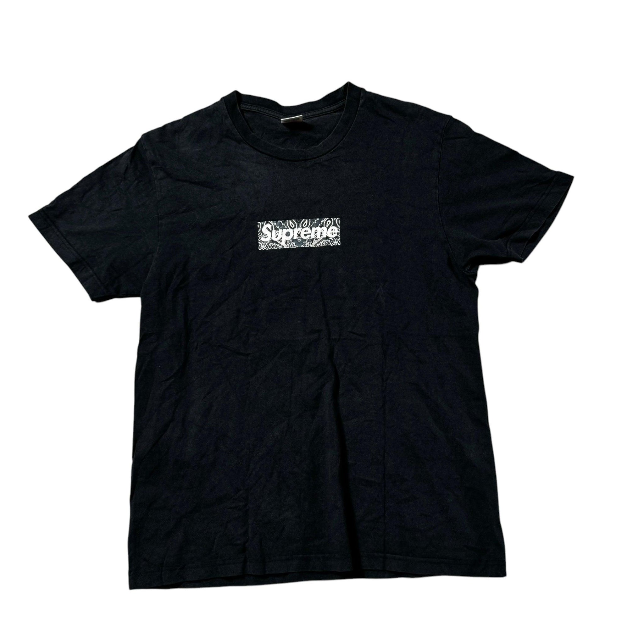 Navy Blue Supreme Bandana Box Logo Tee - M