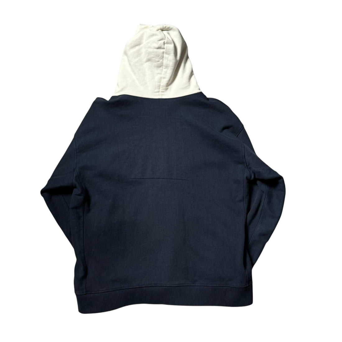 Navy Blue + White Cav Empt Zip Up Hoodie - M