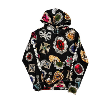 Black Supreme Jewels Hoodie - M