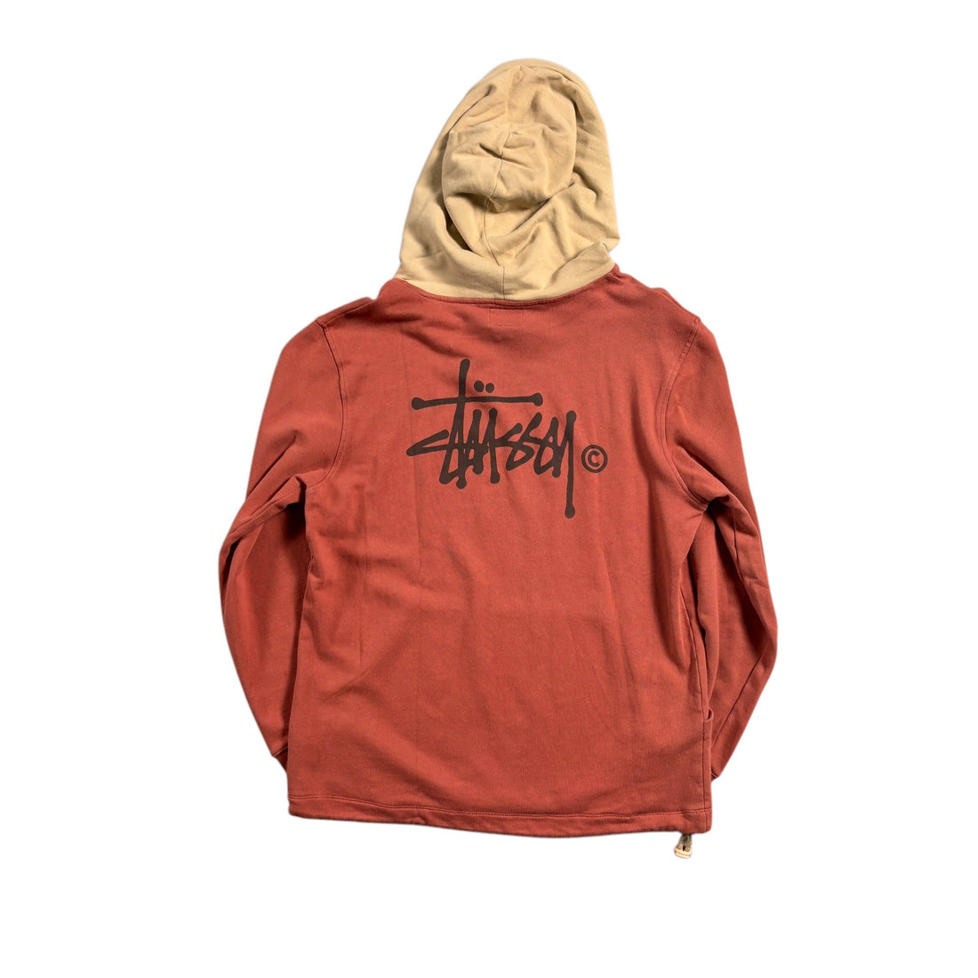 Brown/ Orange Stussy Hoodie - L