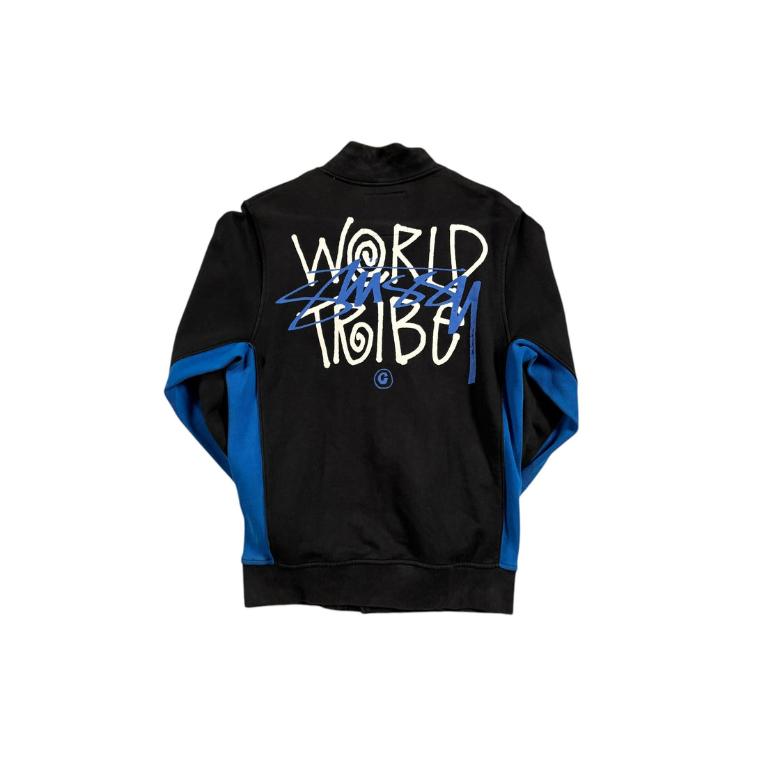 Black + Blue Stussy Jacket - M