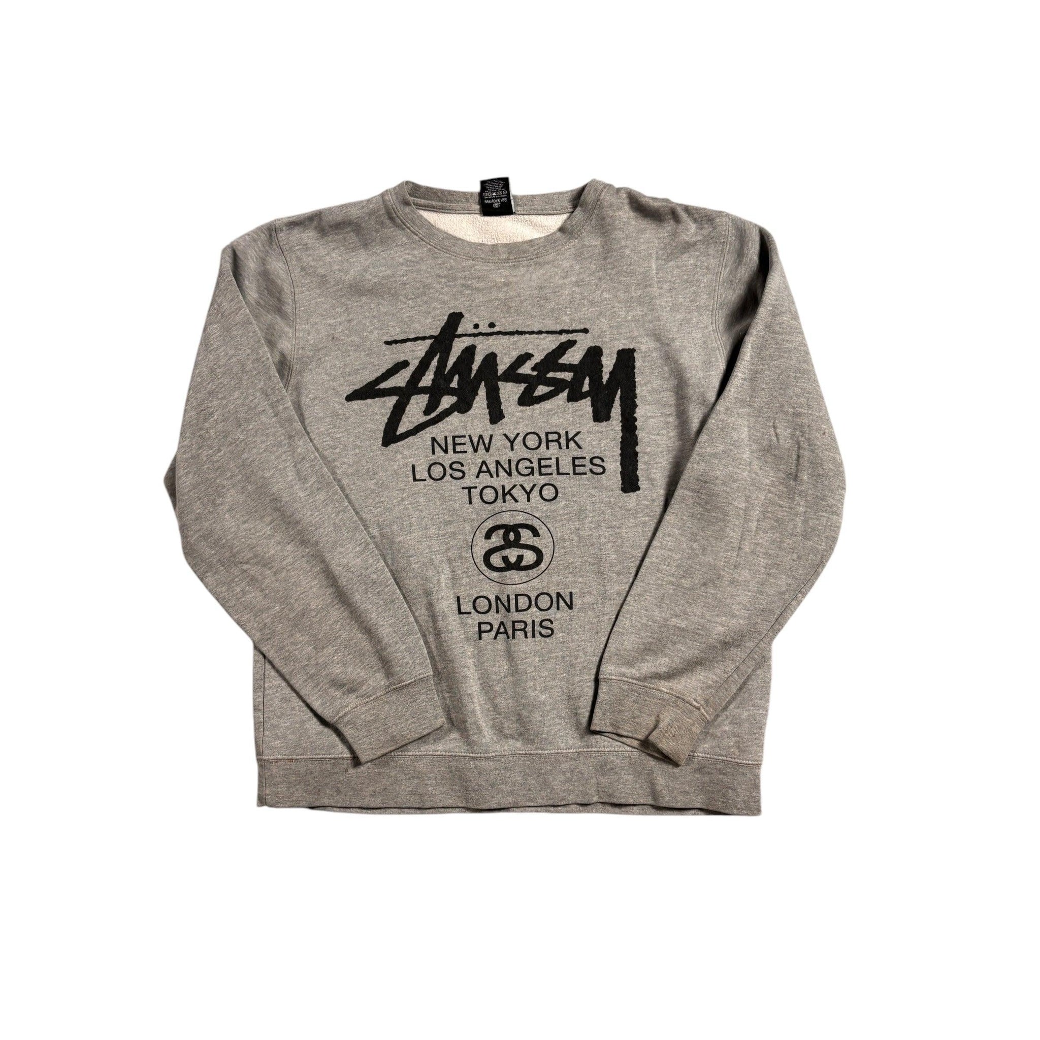 Grey Stussy Sweatshirt - L