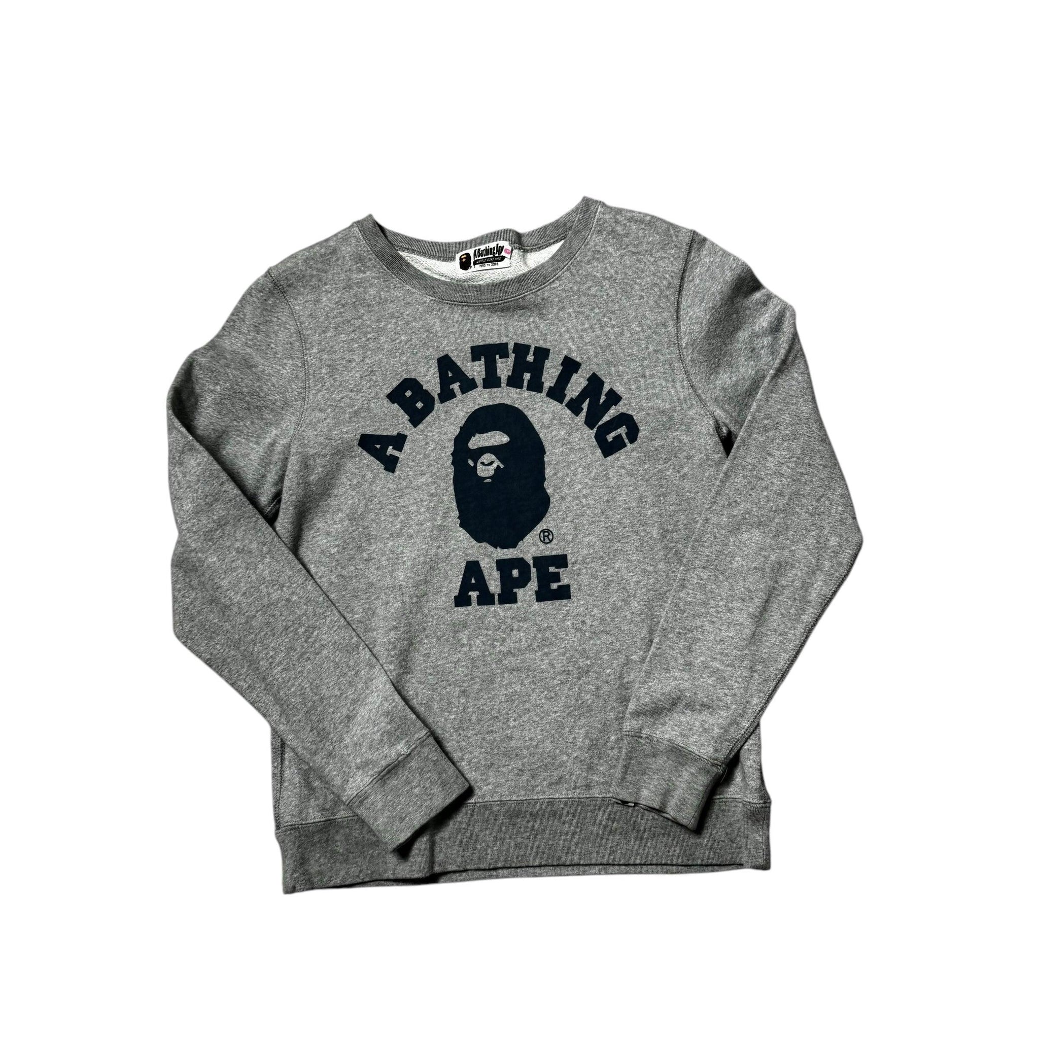 Grey A Bathing Ape (BAPE) Sweatshirt - S