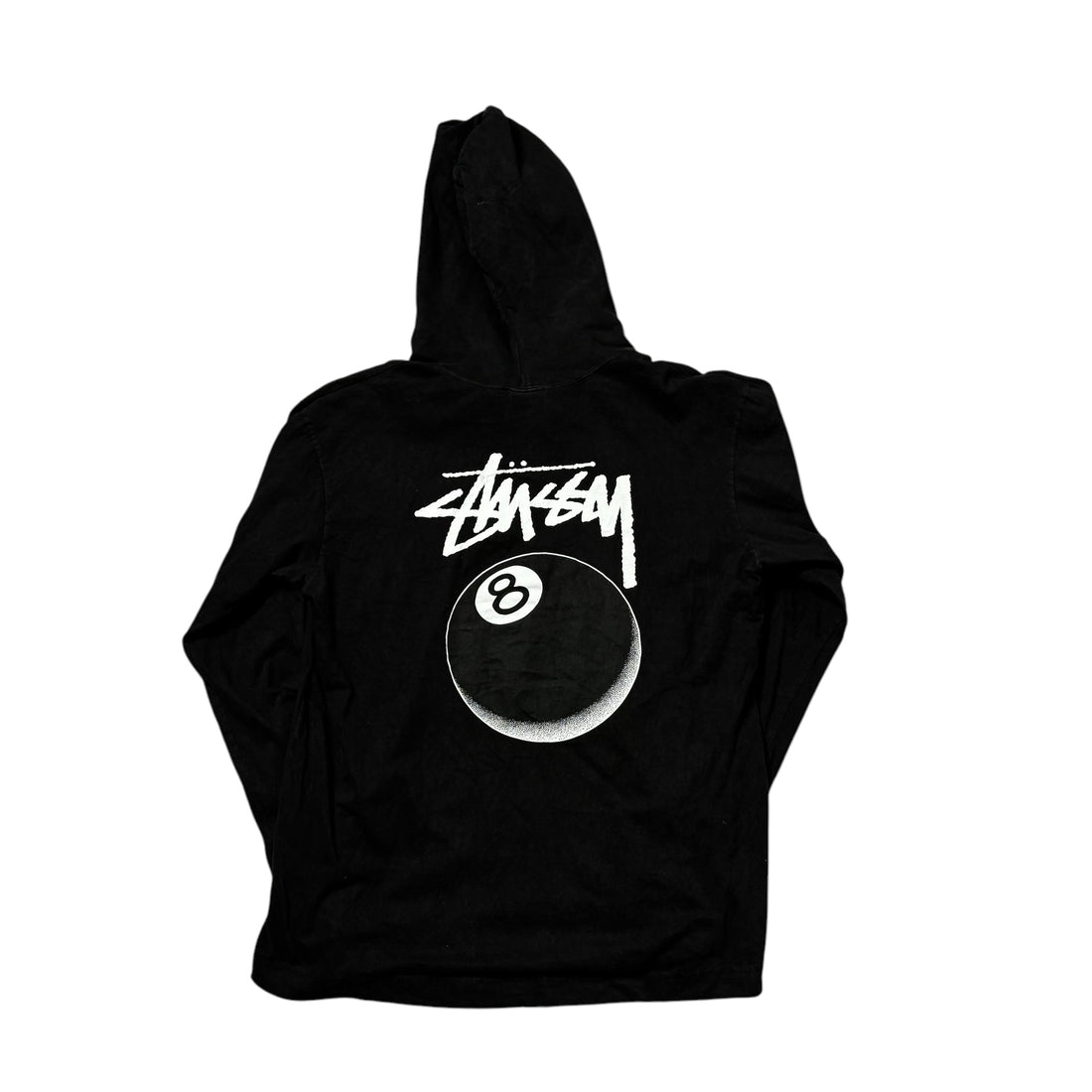 Black Stussy 8 Ball Hoodie - XL