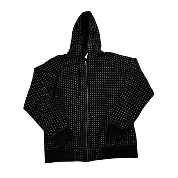 Black Stussy Zip Up Hoodie - M