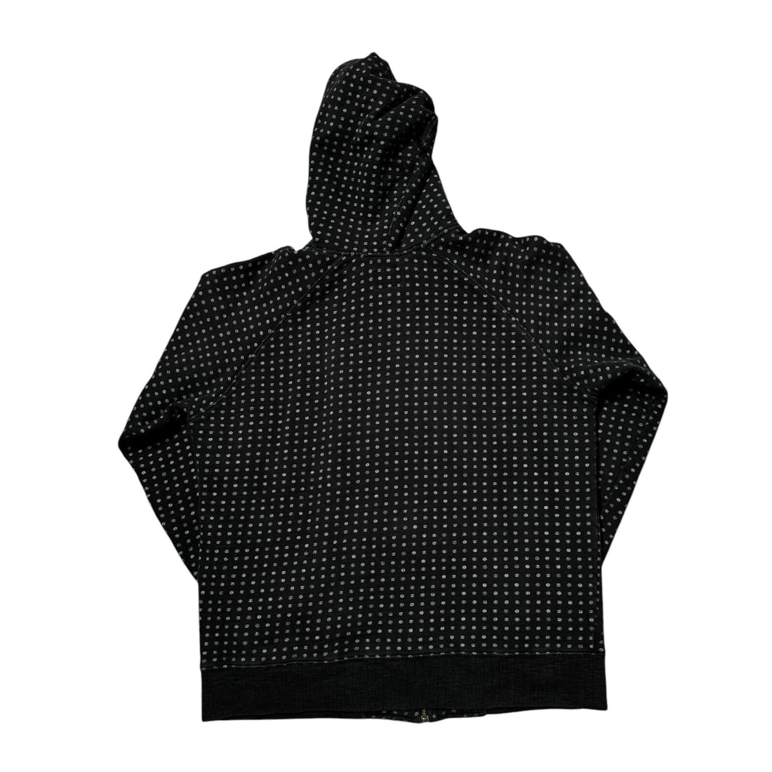 Black Stussy Zip Up Hoodie - M