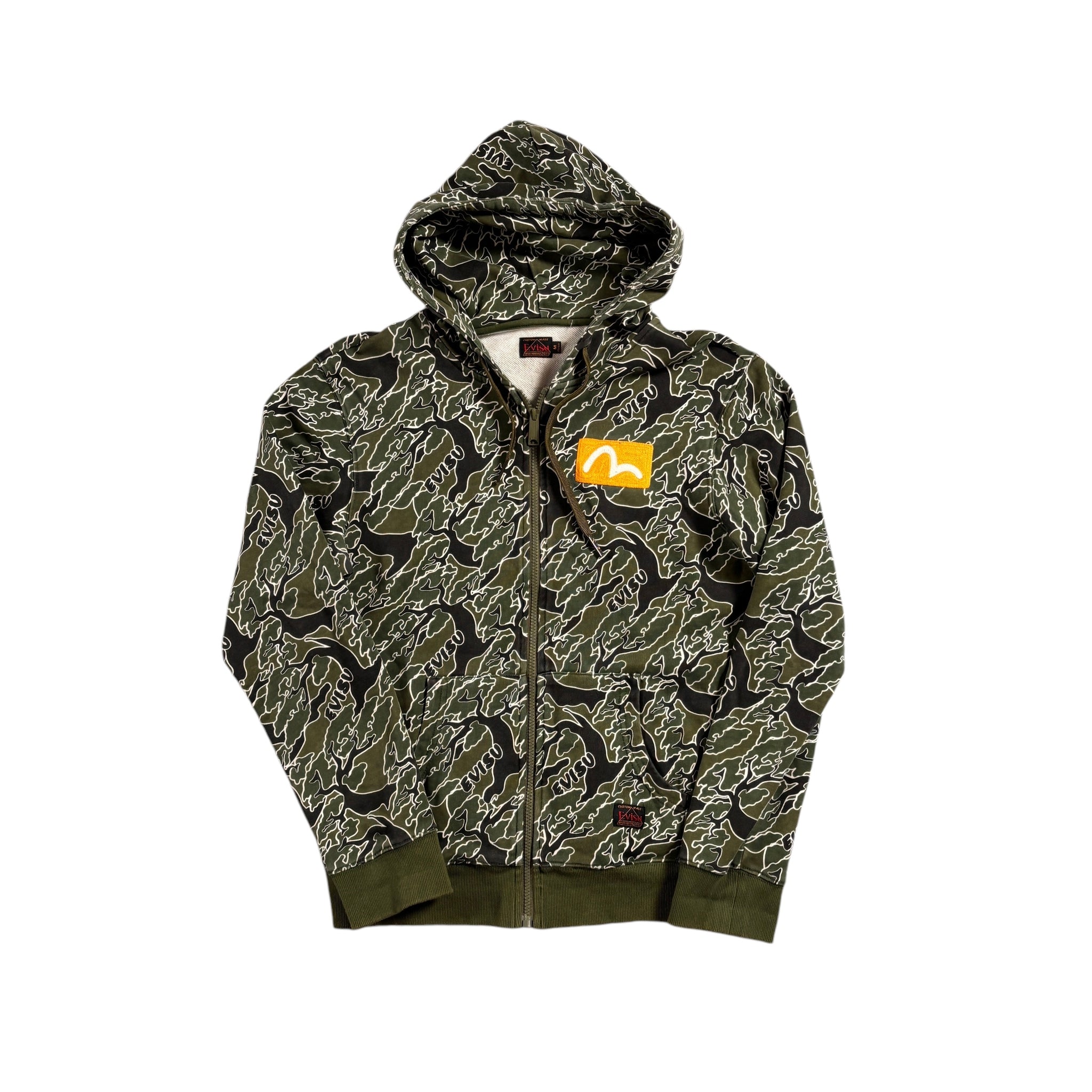 Camo Evisu Zip Up Hopdie - M