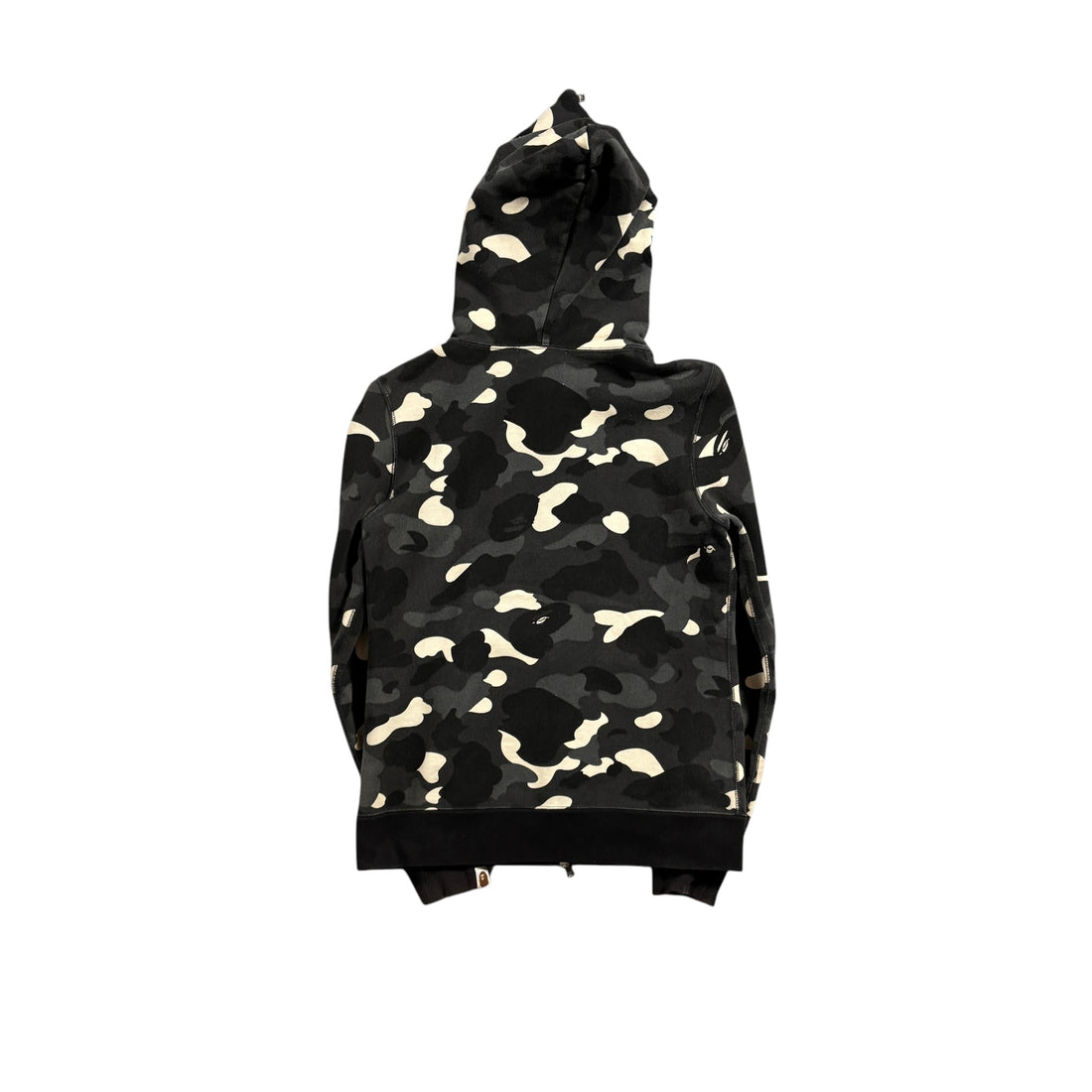 Black Camo A Bathing Ape (BAPE) Zip Up Hoodie - XS