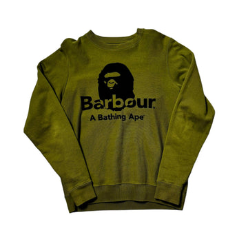 Green A Bathing Ape (BAPE) x Barbour Sweatshirt - M