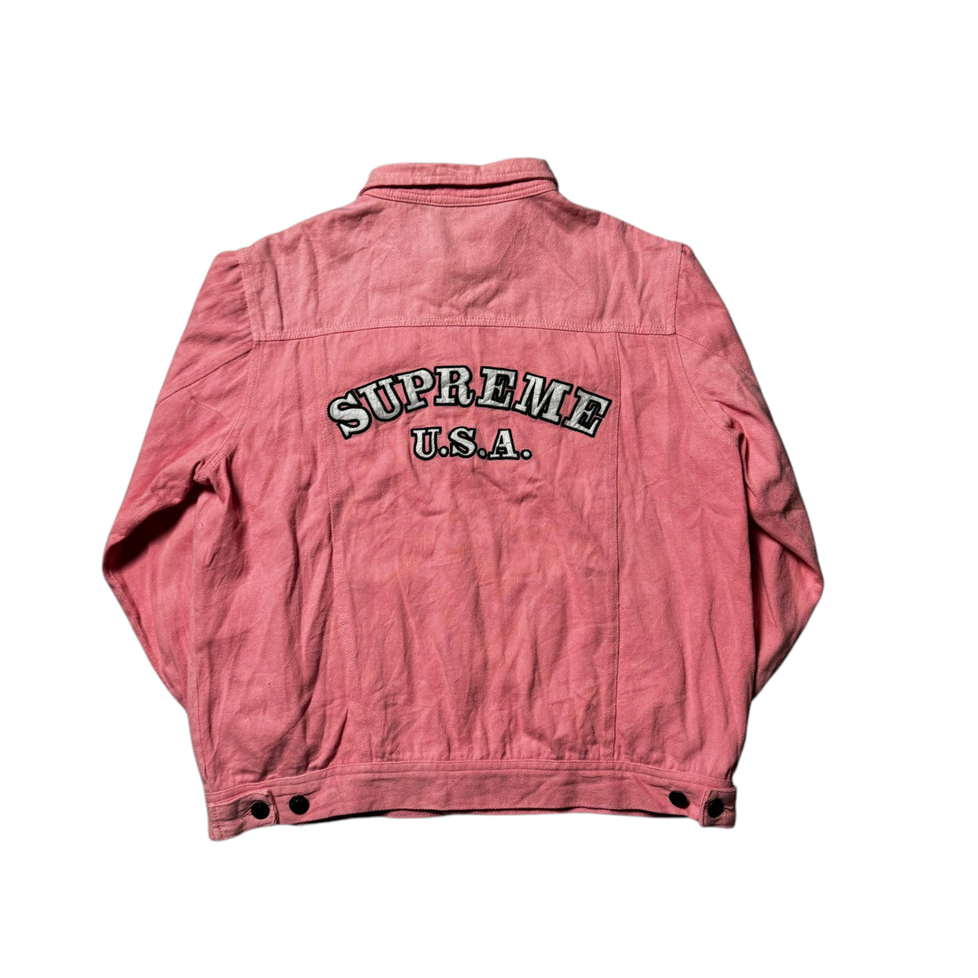 Pink Supreme Denim Jacket - XL