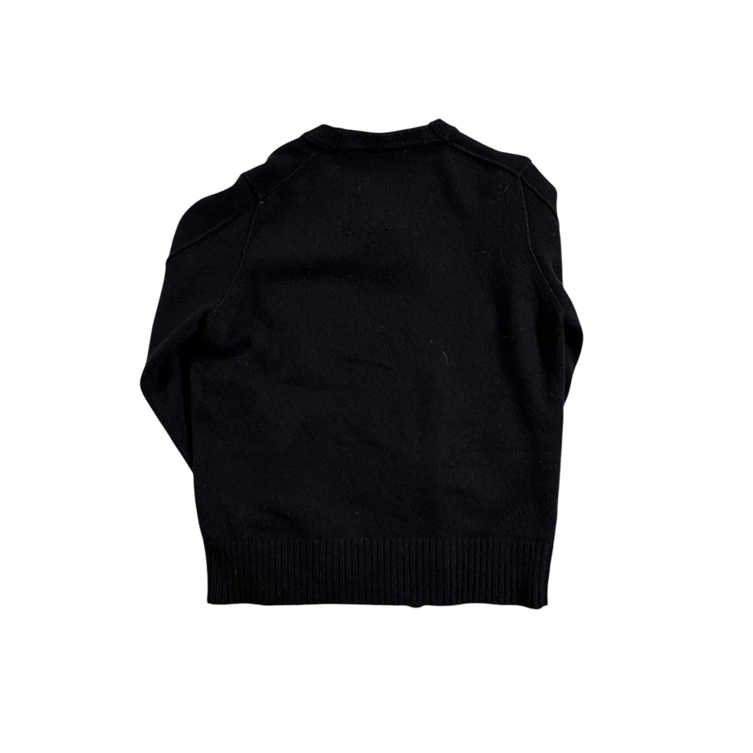 Vintage Black Stone Island Knitted Sweatshirt - M