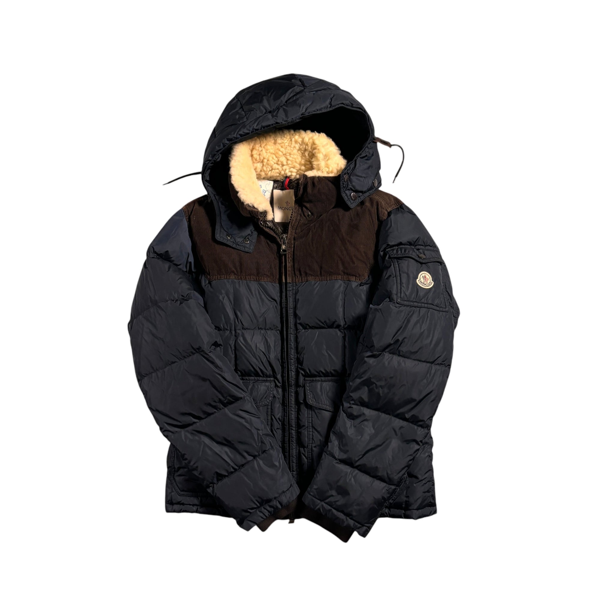 Navy Blue Moncler Puffer Coat - M