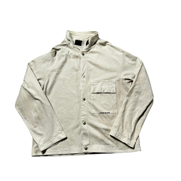 Vintage White Stone Island Button Up Jacket - M