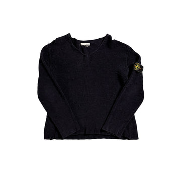 Vintage 90s Navy Blue Stone Island Sweatshirt - M