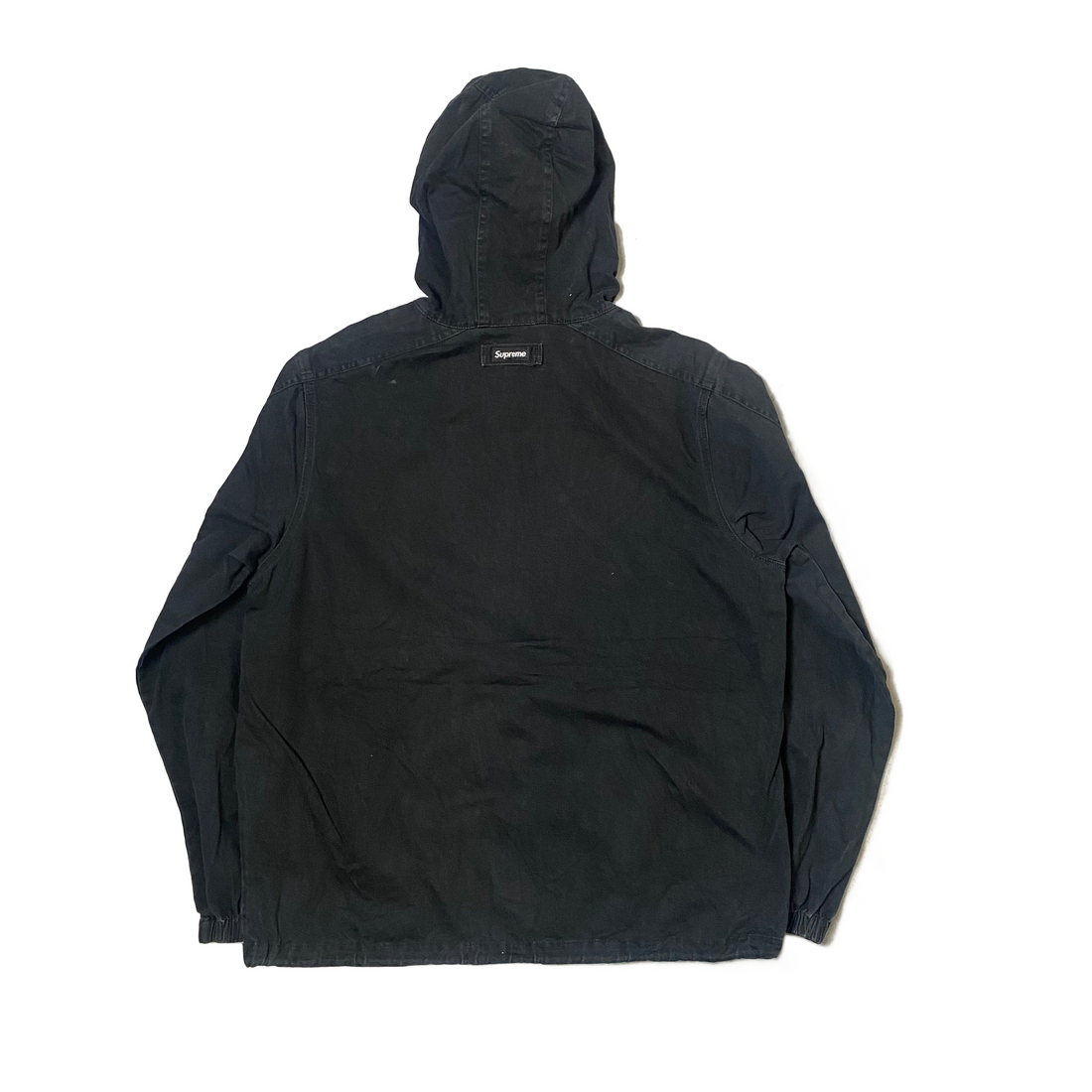 Black Supreme 1/4 Anorak - M