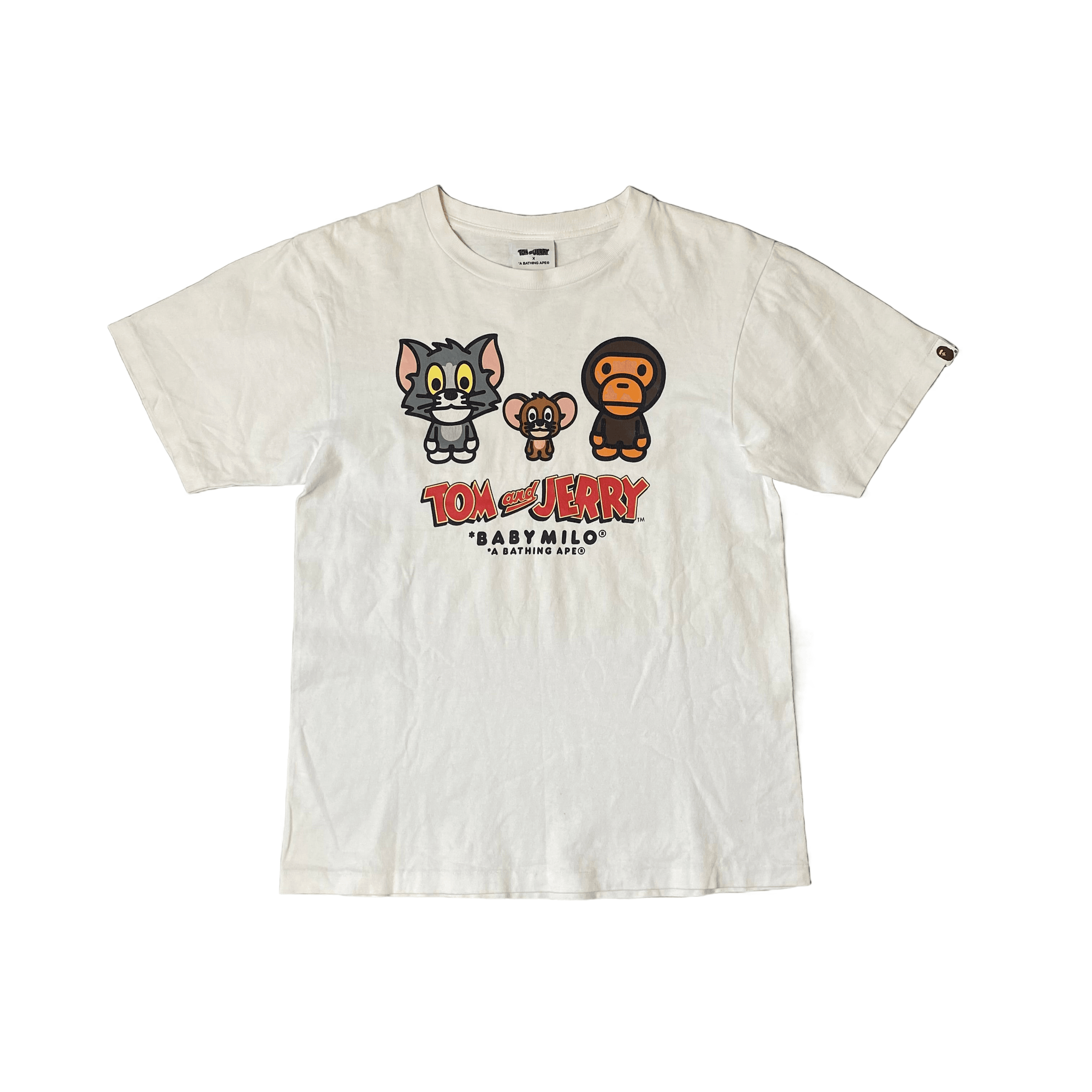 White A Bathing Ape (BAPE) x Tom & Jerry Tee - S