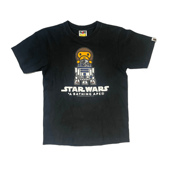 Black A Bathing Ape (BAPE) x Star Wars Tee - S