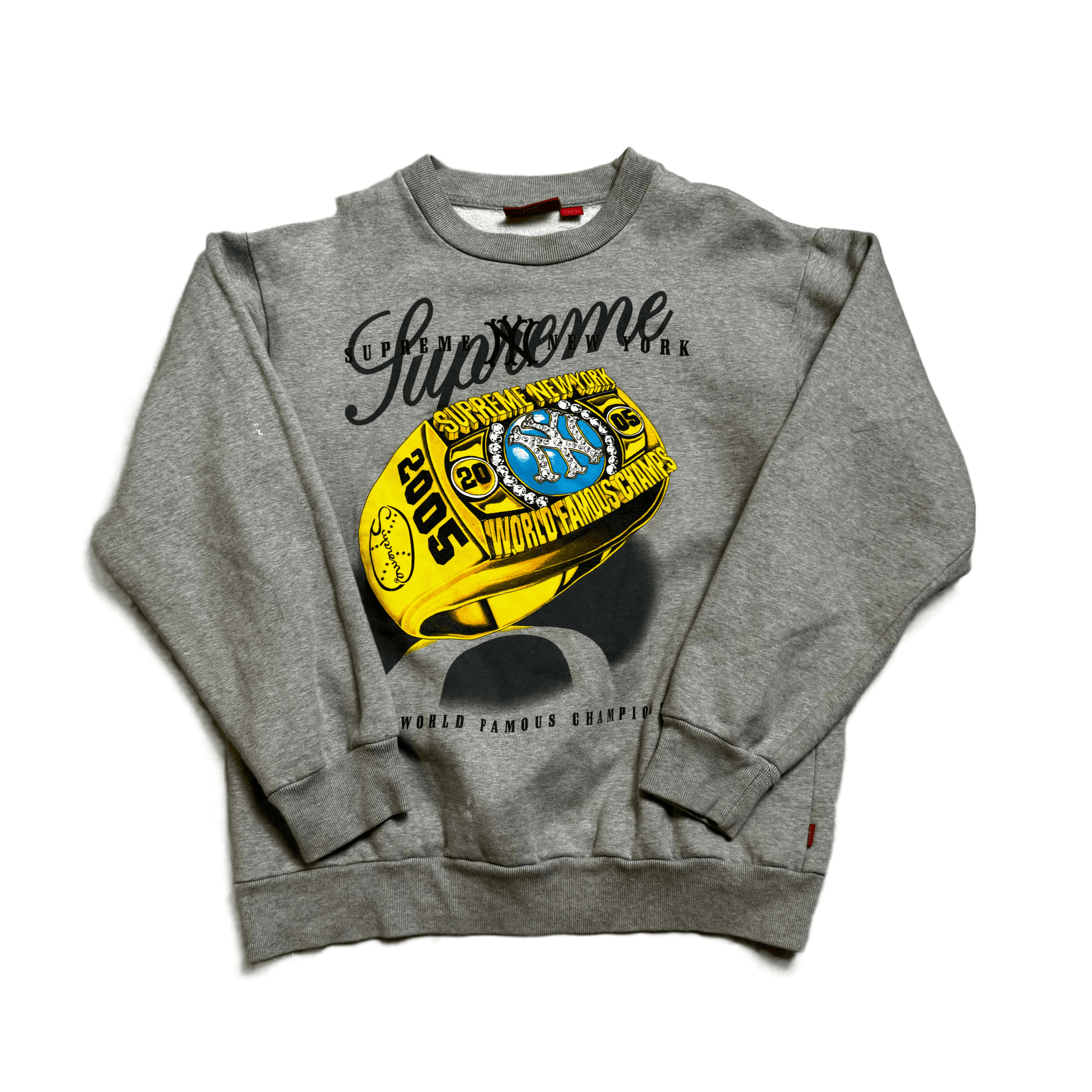 Grey Supreme Sweatshirt - L (Recommended Size - M)