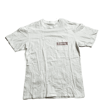 White Supreme Tee - L