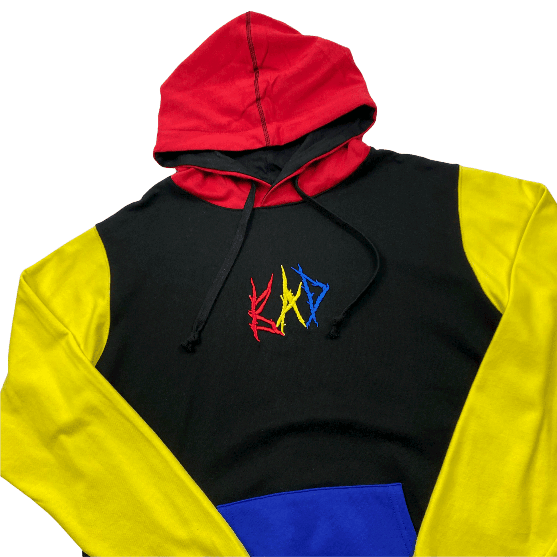 Black Blue Yellow XXXTentacion BAD Vibes Forever Hoodie XL