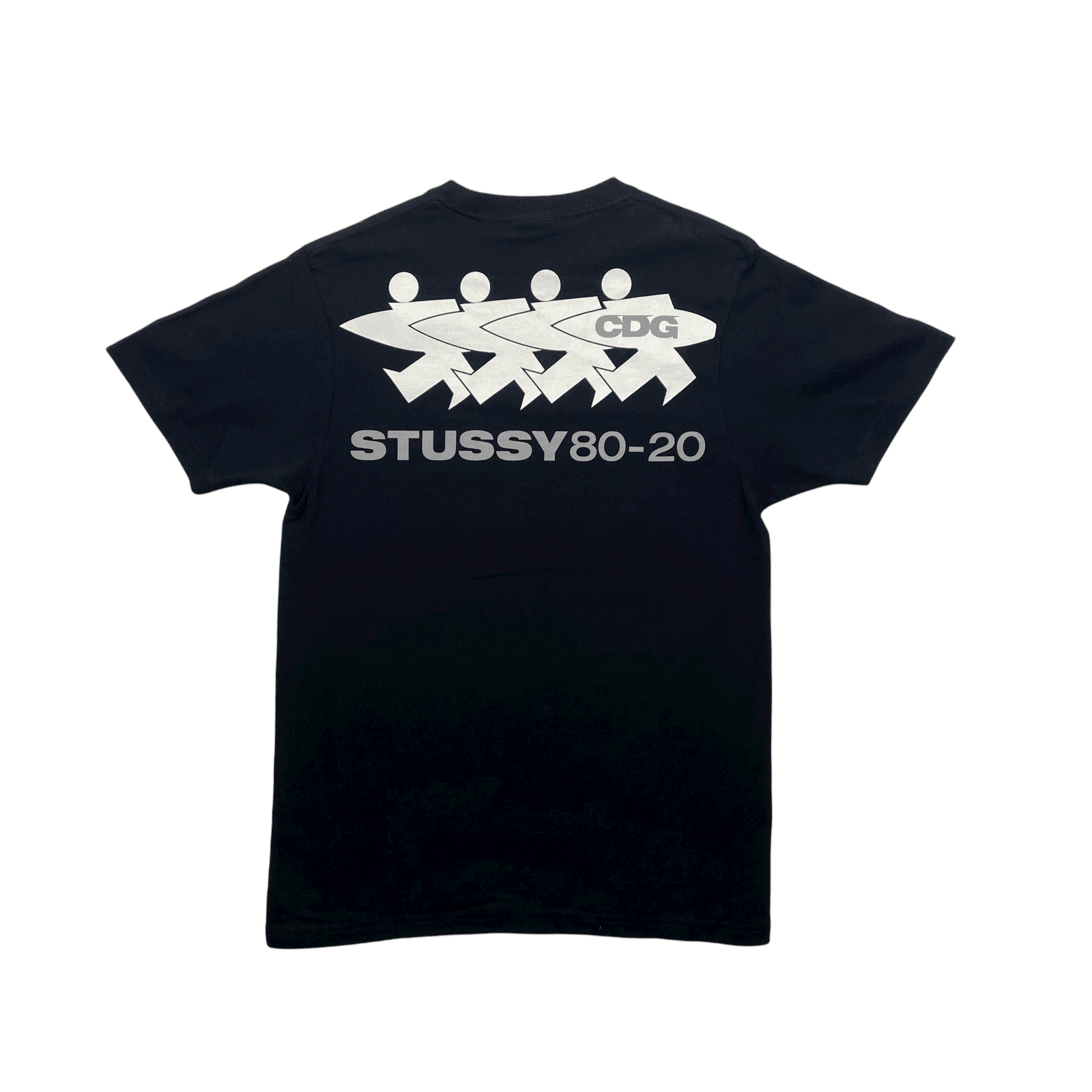 Black Stussy x Comme Des Garcons Surfman Tee - Small