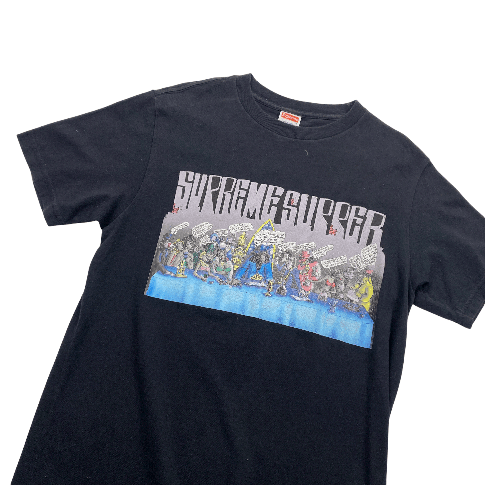 Black Supreme x Joe Cool "Supper" SS07 Tee - Medium - The Streetwear Studio