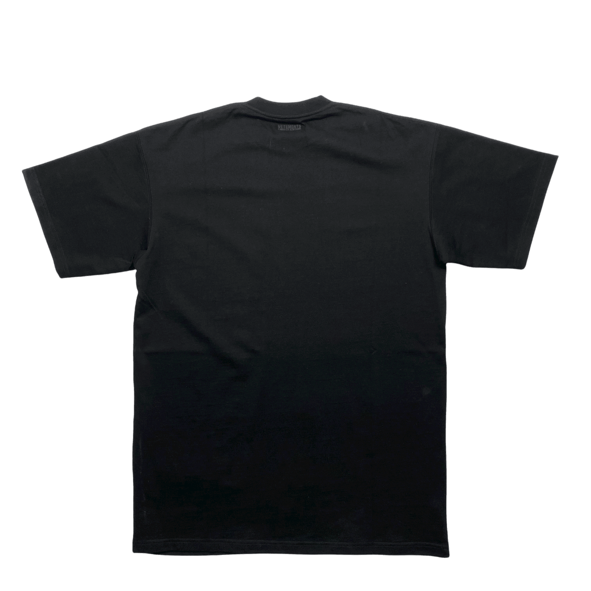 Black Vetements Oversized Sweet Logo Tee - Extra Small (Recommended Size - Extra Large) - The Streetwear Studio