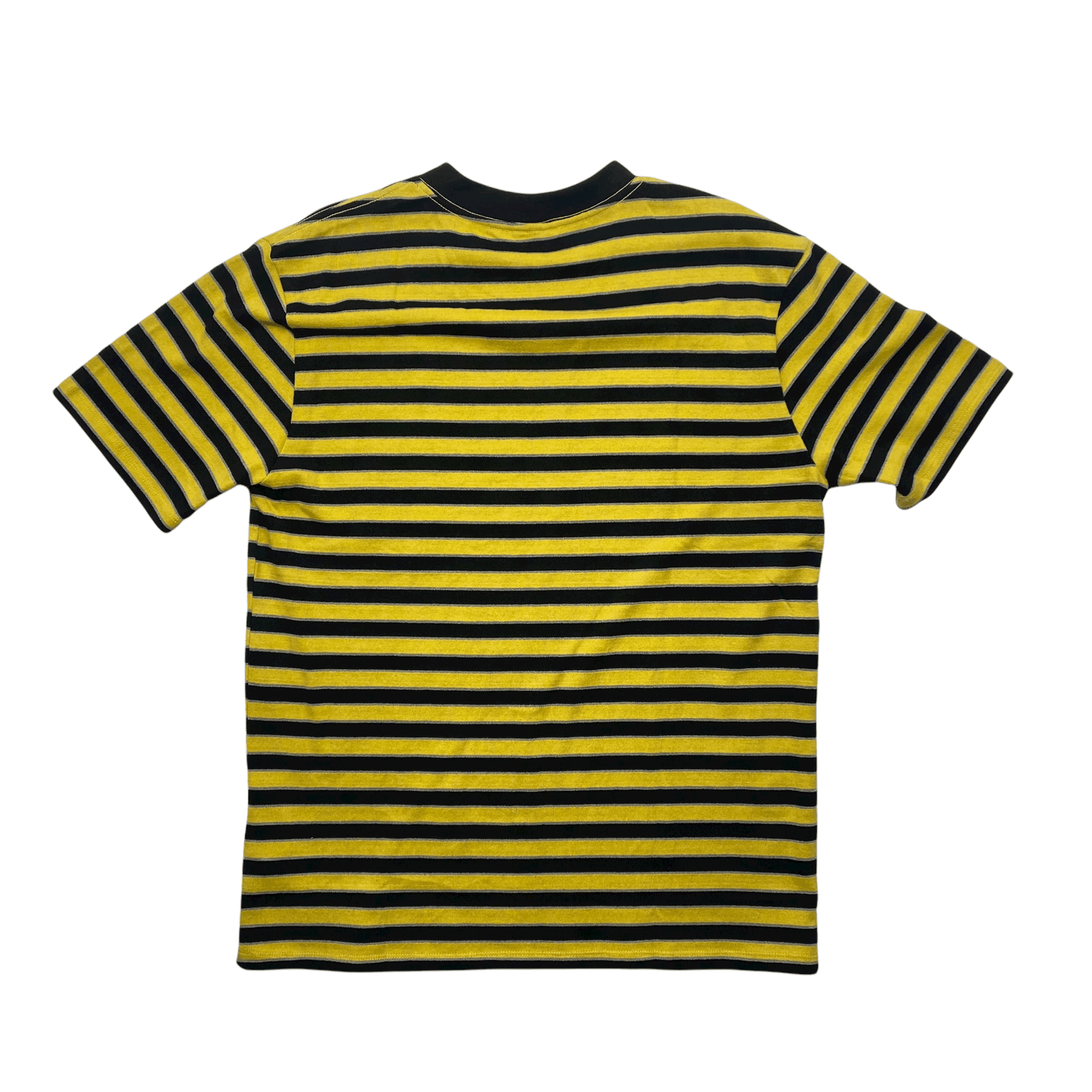 Black Yellow Guess Jeans x Places Faces Striped Tee