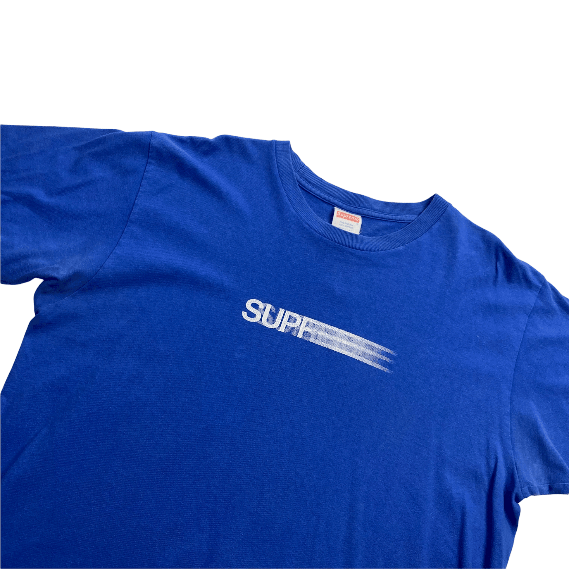 Blue Supreme SS16 Motion Logo Tee - Large - The Streetwear Studio