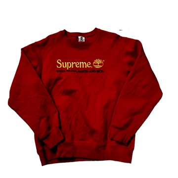 Red Supreme x Timberland Sweatshirt - L