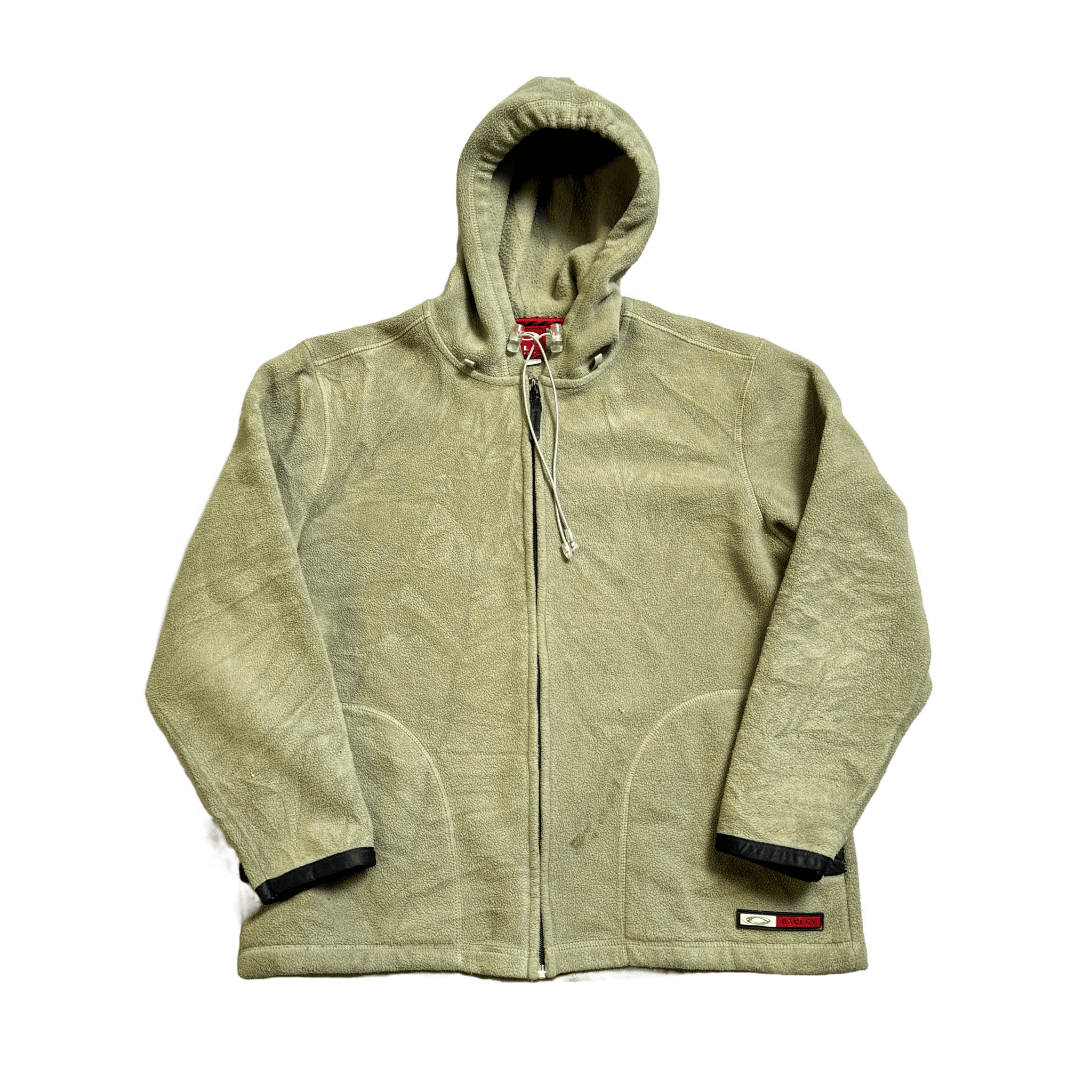 Cream/ Green Oakley Fleece Hoodie - L