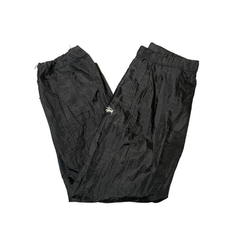 Black Stussy Nylon Joggers - L