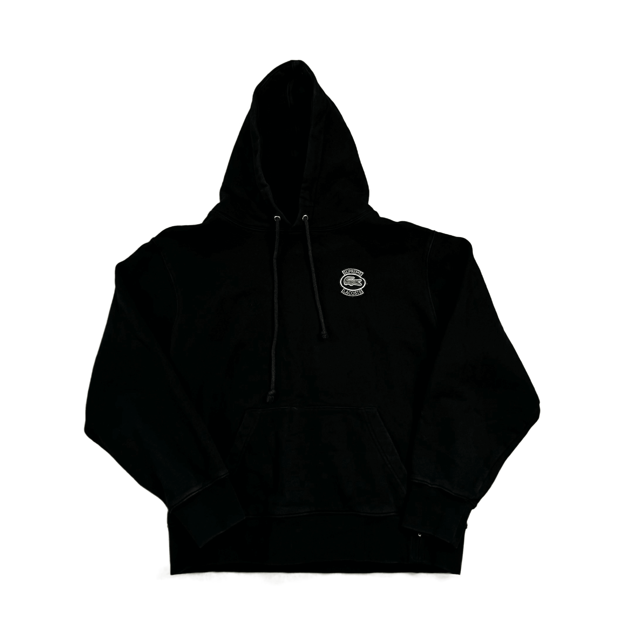 Black Supreme x Lacoste Hoodie - S