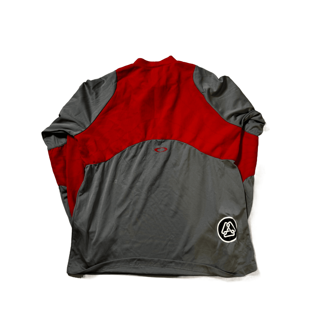 Grey + Red Oakley Long Sleeve Tee - L