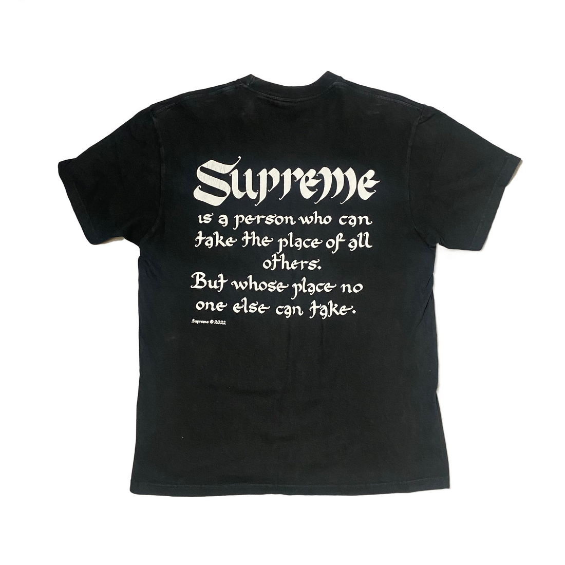 Black Supreme Tee - L