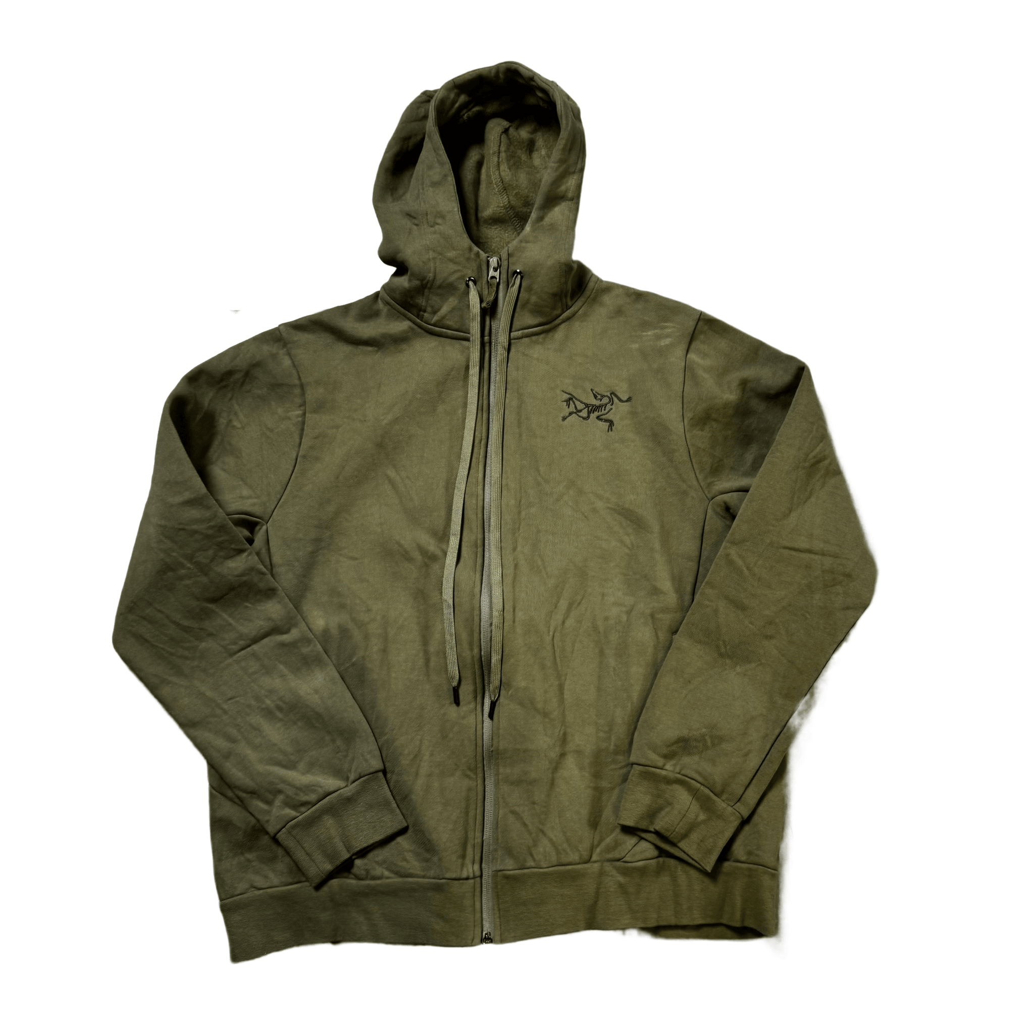 Green Arc’Teryx Zip Up Hoodie - M