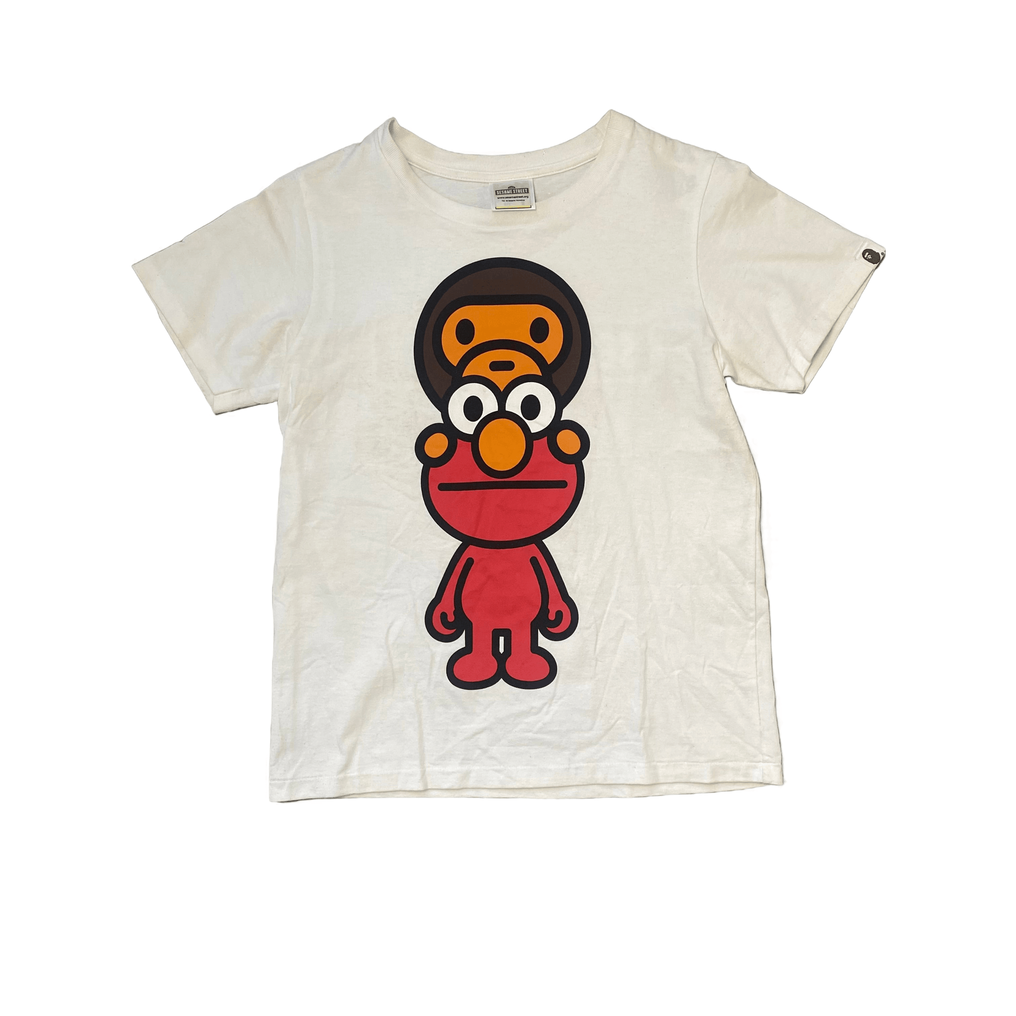 White A Bathing Ape (BAPE) x Sesame Street Tee - S