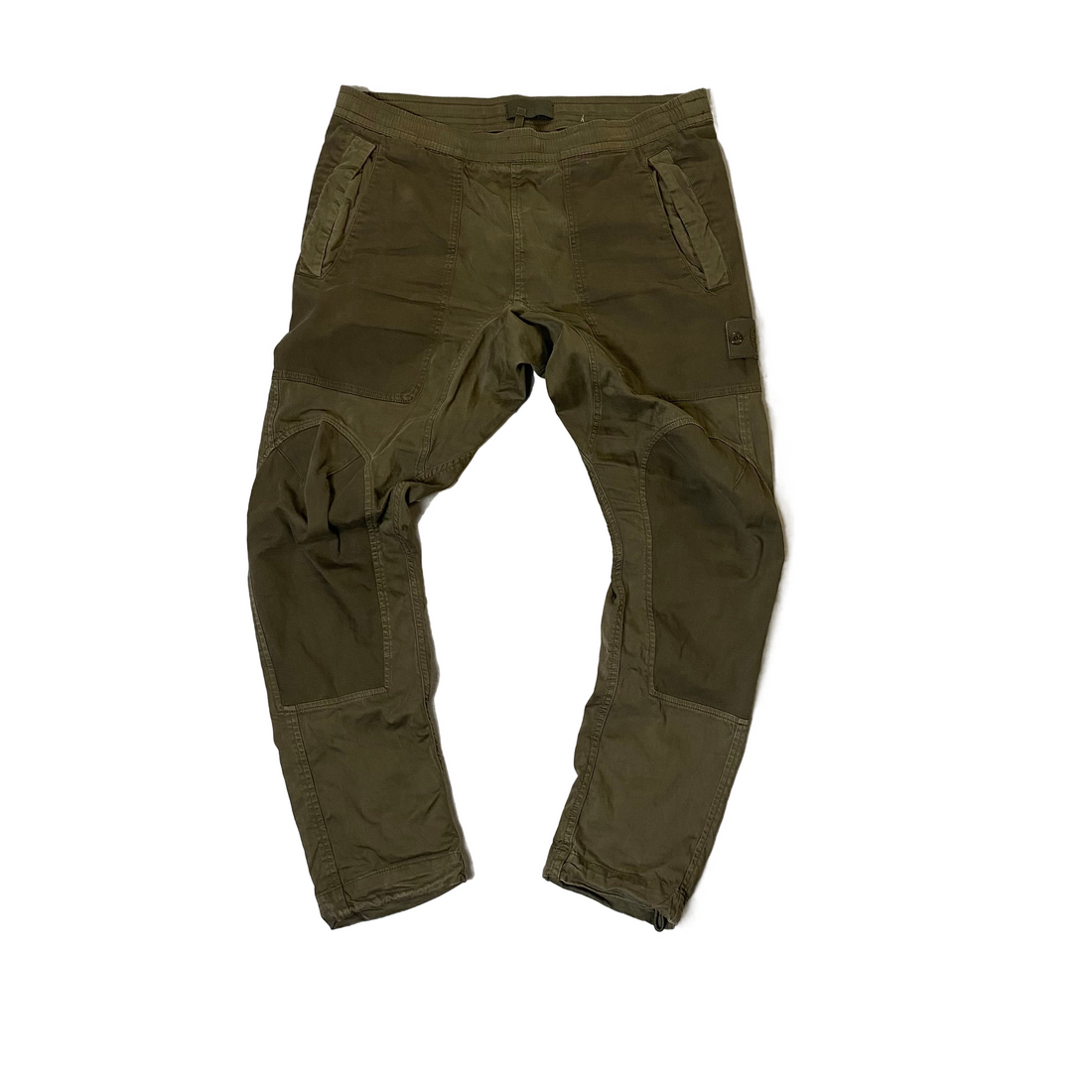 Khaki Green Stone Island Shadow Project Bottoms - 31